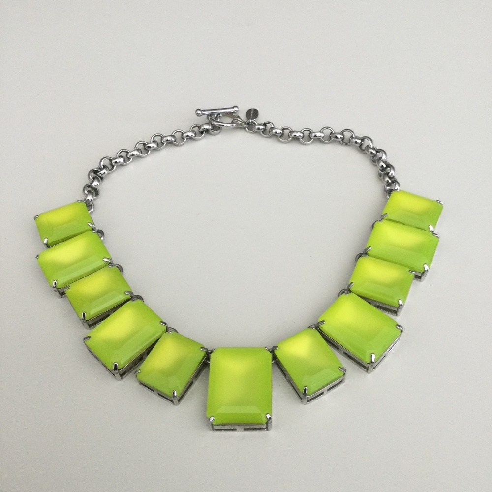 Ann Taylor Statement Neon Yellow Necklace